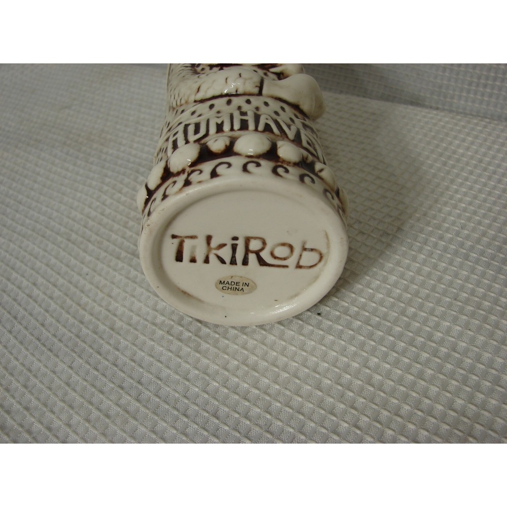 Tiki Rob Rumhaven Tiki Mermaid Mug Ceramic 7" Tall Tumbler Cup - Picture 6 of 7